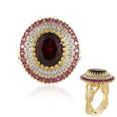 Anillo en plata con Granate de la India (Dallas Prince Designs)