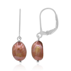 Pendientes en plata con Perla Freshwater