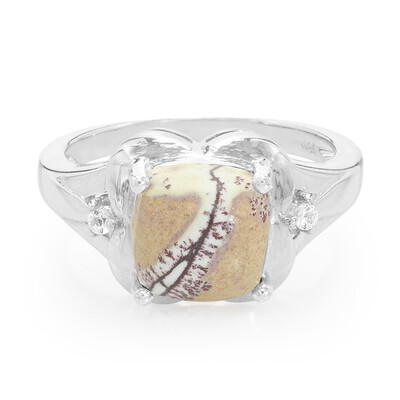 Anillo en plata con Jaspe Sonoran dendritas