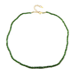 Collar en plata con Diópsido de Rusia (Adela Silber)