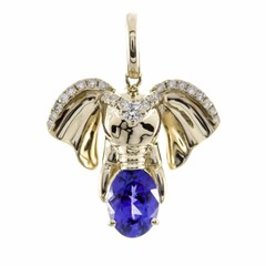 Colgante en oro con Tanzanita AAA (CIRARI)