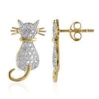 Pendientes en plata con Diamante I3 (I)