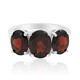 Anillo en plata con Granate de Mozambique