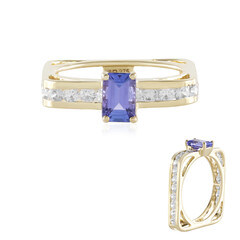 Anillo en oro con Tanzanita AAA (de Melo)
