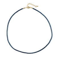 Collar en plata con Hematita azul