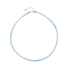 Collar en plata con Aguamarina