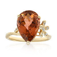 Anillo en oro con Turmalina neón del Congo (Smithsonian)