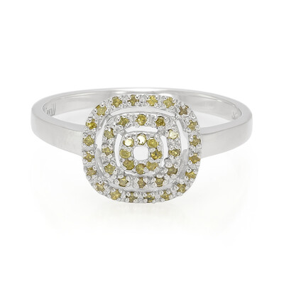 Anillo en plata con Diamante fantasía
