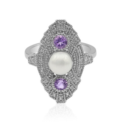 Anillo en plata con Perla Freshwater