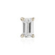 Pendientes en oro con Zafiro blanco (Adela Gold)