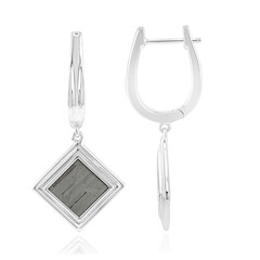 Pendientes en plata con Meteorito Aletai
