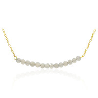 Collar en plata con Piedra de Luna arcoíris