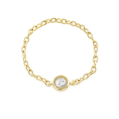 Anillo en plata con Topacio blanco (M de Luca)