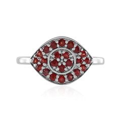 Anillo en plata con Rubí de Tanzania (Adela Silber)