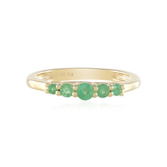Anillo en plata con Esmeralda de Colombia