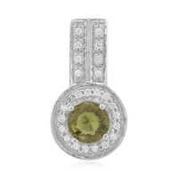 Colgante en plata con Turmalina cuprífera