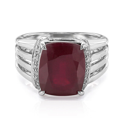 Anillo en plata con Rubí de Madagascar
