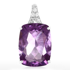 Colgante en plata con Fluorita de España