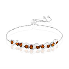 Brazalete en plata con Citrino de Madeira