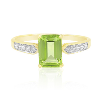 Anillo en oro con Peridoto