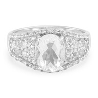 Anillo en plata con Petalita