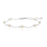 Brazalete en plata con Perla Freshwater