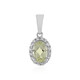 Colgante en plata con Cuncita amarillo canario