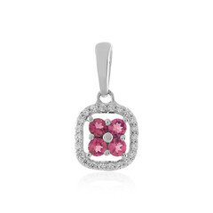 Colgante en plata con Turmalina rosa