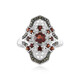 Anillo en plata con Granate de Mozambique