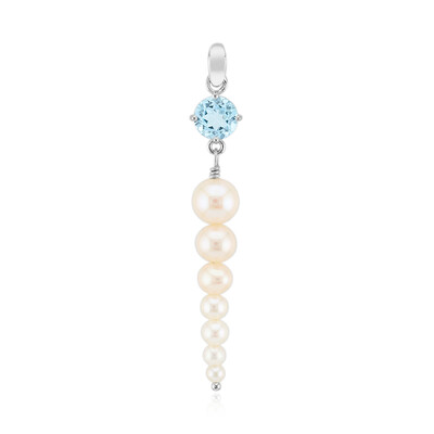 Colgante en plata con Topacio azul cielo (Michelle Albala)