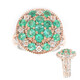 Anillo en plata con Esmeralda de Zambia (Gems en Vogue)
