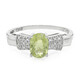 Anillo en plata con Turmalina cuprífera
