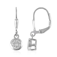 Pendientes en plata con Topacio blanco