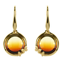 Pendientes en plata con Ámbar báltico