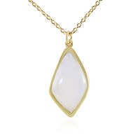 Collar en plata con Piedra de Luna arcoíris