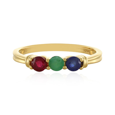 Anillo en plata con Esmeralda de Socoto