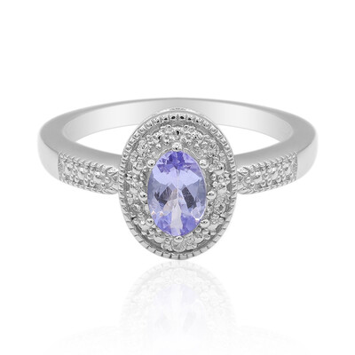 Anillo en plata con Tanzanita