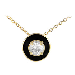 Collar en plata con Topacio blanco