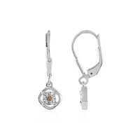 Pendientes en plata con Diamante I3 champán
