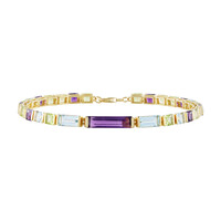 Brazalete en plata con Amatista (KM by Juwelo)