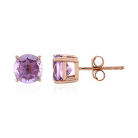Pendientes en plata con Amatista Rosa de Francia