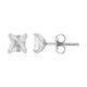 Pendientes en plata con Topacio blanco