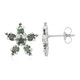 Pendientes en plata con Diamante fantasía