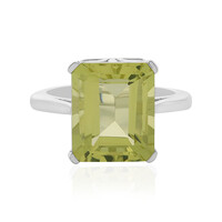 Anillo en plata con Quarzo limón