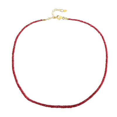Collar en plata con Espinela roja noble