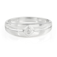 Anillo en plata con Topacio blanco