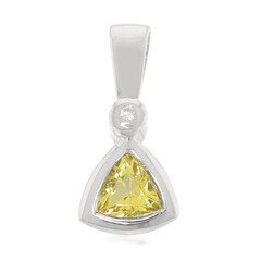 Colgante en plata con Berilo amarillo