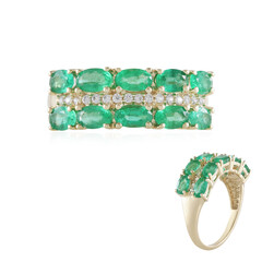 Anillo en oro con Esmeralda de Etiopía