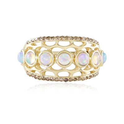 Anillo en oro con Ópalo de Welo (Ornaments by de Melo)