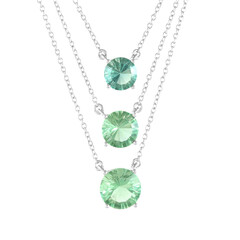 Collar en plata con Fluorita verde